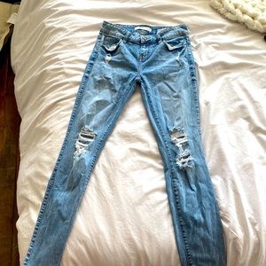 Brand: Eunina, size small, washed blue